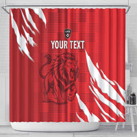 Custom Libya Football Shower Curtain Forza Libya