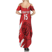 Custom Libya Football Summer Maxi Dress Forza Libya