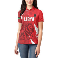 Custom Libya Football Women Polo Shirt Forza Libya
