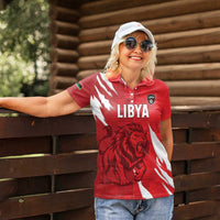 Custom Libya Football Women Polo Shirt Forza Libya