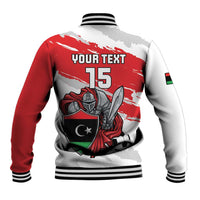 Custom Libya Football Baseball Jacket Yalla Fursan Al-Mutawasit