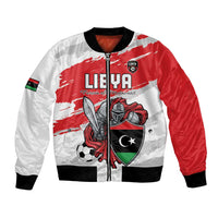 Custom Libya Football Bomber Jacket Yalla Fursan Al-Mutawasit