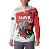 Custom Libya Football Button Sweatshirt Yalla Fursan Al-Mutawasit