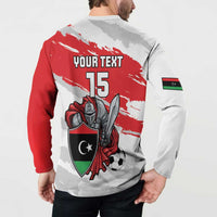 Custom Libya Football Button Sweatshirt Yalla Fursan Al-Mutawasit