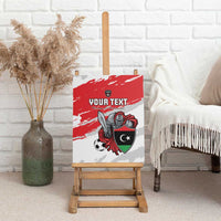 Custom Libya Football Canvas Wall Art Yalla Fursan Al-Mutawasit