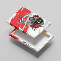 Custom Libya Football Canvas Wall Art Yalla Fursan Al-Mutawasit