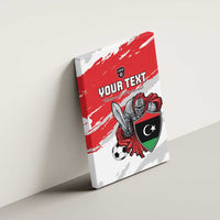 Custom Libya Football Canvas Wall Art Yalla Fursan Al-Mutawasit