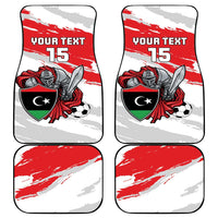 Custom Libya Football Car Mats Yalla Fursan Al-Mutawasit