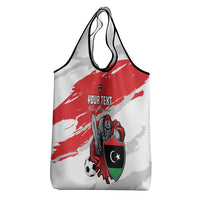 Custom Libya Football Grocery Bag Yalla Fursan Al-Mutawasit