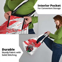 Custom Libya Football Grocery Bag Yalla Fursan Al-Mutawasit