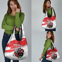 Custom Libya Football Grocery Bag Yalla Fursan Al-Mutawasit
