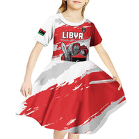 Custom Libya Football Kid Short Sleeve Dress Yalla Fursan Al-Mutawasit