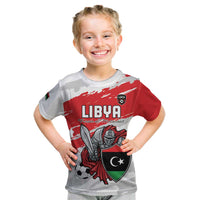 Custom Libya Football Kid T Shirt Yalla Fursan Al-Mutawasit