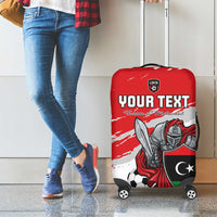 Custom Libya Football Luggage Cover Yalla Fursan Al-Mutawasit