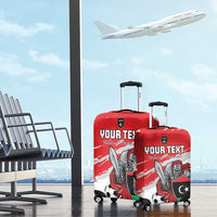 Custom Libya Football Luggage Cover Yalla Fursan Al-Mutawasit