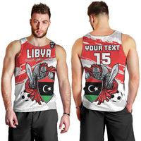 Custom Libya Football Men Tank Top Yalla Fursan Al-Mutawasit