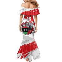 Custom Libya Football Mermaid Dress Yalla Fursan Al-Mutawasit
