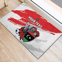 Custom Libya Football Rubber Doormat Yalla Fursan Al-Mutawasit