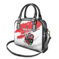 Custom Libya Football Shoulder Handbag Yalla Fursan Al-Mutawasit
