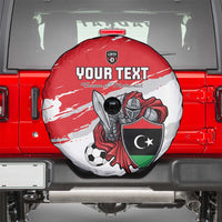 Custom Libya Football Spare Tire Cover Yalla Fursan Al-Mutawasit