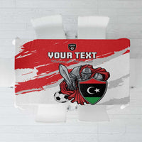 Custom Libya Football Tablecloth Yalla Fursan Al-Mutawasit