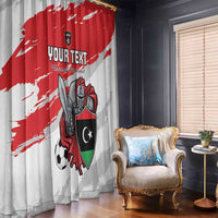 Custom Libya Football Window Curtain Yalla Fursan Al-Mutawasit