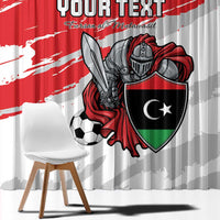 Custom Libya Football Window Curtain Yalla Fursan Al-Mutawasit