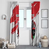 Custom Libya Football Window Curtain Yalla Fursan Al-Mutawasit