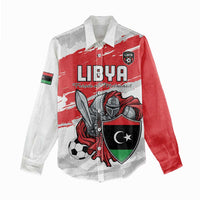 Custom Libya Football Women Casual Shirt Yalla Fursan Al-Mutawasit