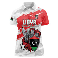 Custom Libya Football Women Polo Shirt Yalla Fursan Al-Mutawasit