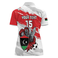 Custom Libya Football Women Polo Shirt Yalla Fursan Al-Mutawasit