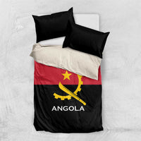Angola Country Flag Bedding Set Virtus Unita Fortior