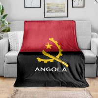 Angola Country Flag Blanket Virtus Unita Fortior