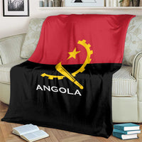 Angola Country Flag Blanket Virtus Unita Fortior