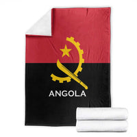 Angola Country Flag Blanket Virtus Unita Fortior