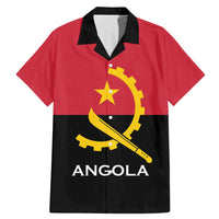 Angola Country Flag Family Matching Mermaid Dress and Hawaiian Shirt Virtus Unita Fortior