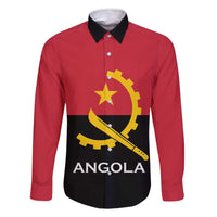 Angola Country Flag Family Matching Summer Maxi Dress and Hawaiian Shirt Virtus Unita Fortior
