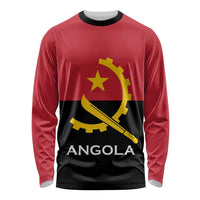 Angola Country Flag Long Sleeve Shirt Virtus Unita Fortior