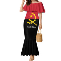 Angola Country Flag Mermaid Dress Virtus Unita Fortior
