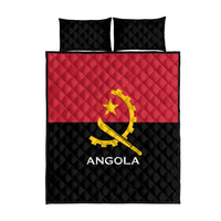 Angola Country Flag Quilt Bed Set Virtus Unita Fortior