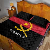 Angola Country Flag Quilt Bed Set Virtus Unita Fortior