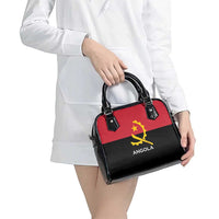 Angola Country Flag Shoulder Handbag Virtus Unita Fortior