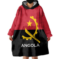 Angola Country Flag Wearable Blanket Hoodie Virtus Unita Fortior