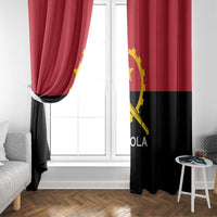 Angola Country Flag Window Curtain Virtus Unita Fortior