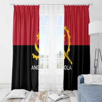 Angola Country Flag Window Curtain Virtus Unita Fortior