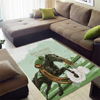 158th Anniversary Belmont Horse Racing Area Rug Run for the Carnations