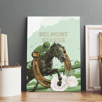 158th Anniversary Belmont Horse Racing Canvas Wall Art Run for the Carnations