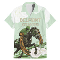158th Anniversary Belmont Horse Racing Family Matching Mermaid Dress and Hawaiian Shirt Run for the Carnations