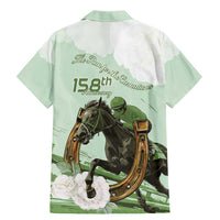 158th Anniversary Belmont Horse Racing Family Matching Mermaid Dress and Hawaiian Shirt Run for the Carnations