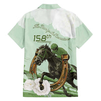 158th Anniversary Belmont Horse Racing Family Matching Tank Maxi Dress and Hawaiian Shirt Run for the Carnations